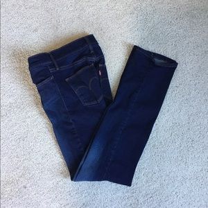 NWOT dark blue slimming straight jeans